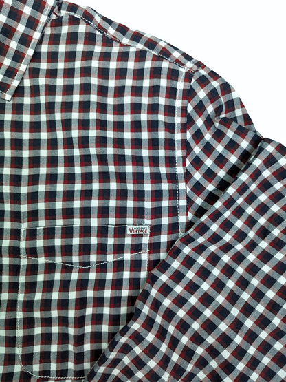 Vintage Plaid Jack & Jones Long Sleeve Shirt - Pocket