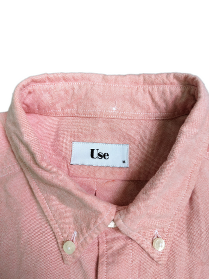 Vintage Pastel Pink Long Sleeve Shirt - Collar