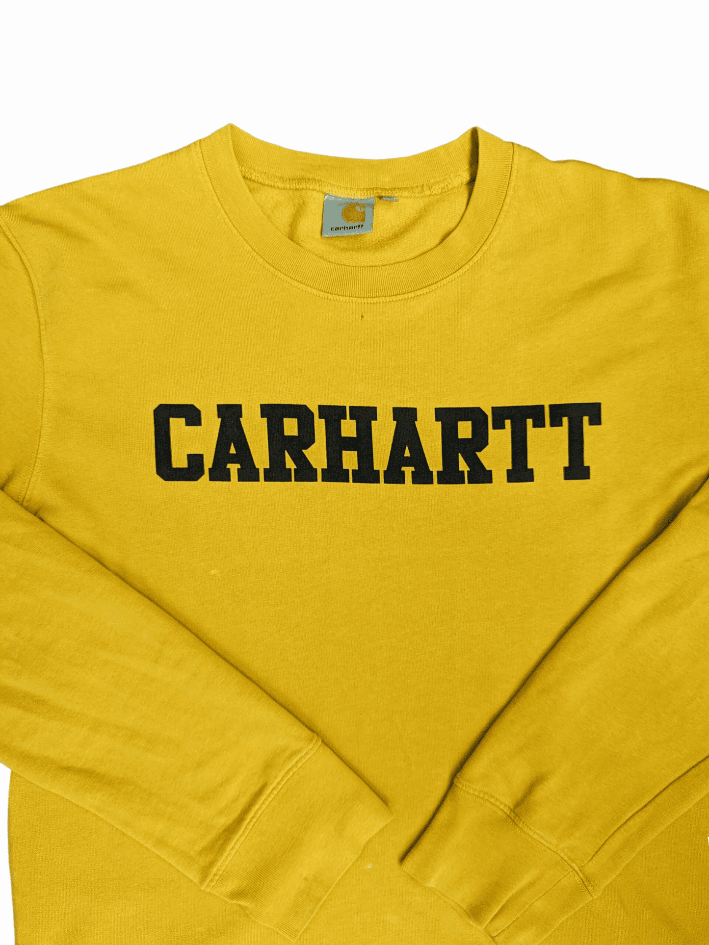 Vintage Yellow Carhartt Sweatshirt - Logo