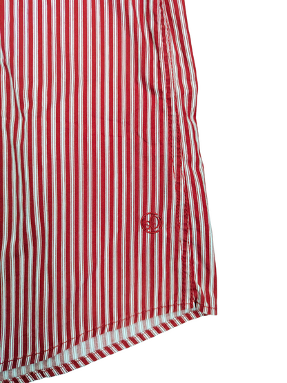 Vintage Red/White Vertically Striped Short Sleeve S.Oliver Shirt