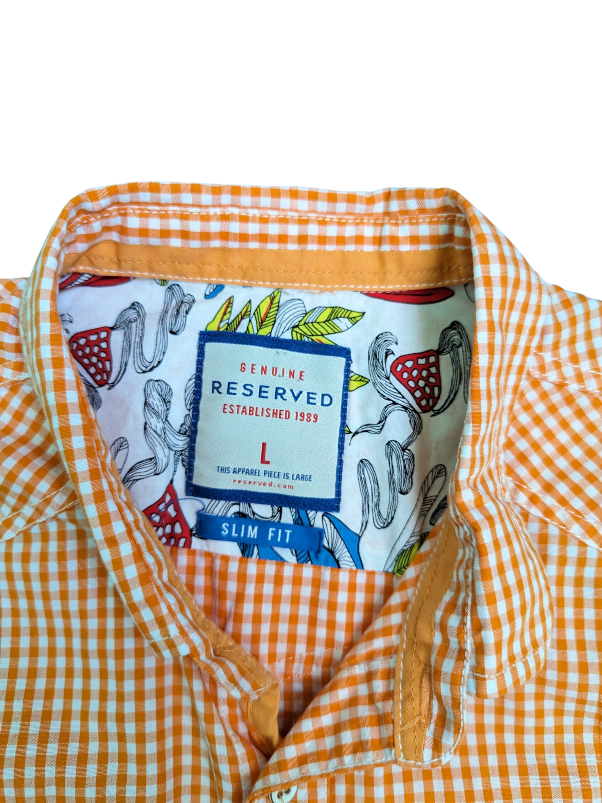 Vintage Short Sleeve Reserved Shirt - Tag View