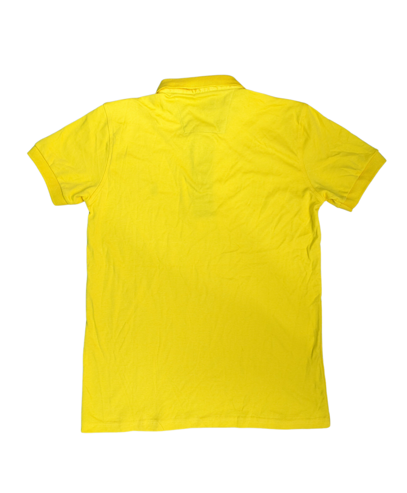 Vintage Yellow Short Sleeve Ralph Lauren Polo  Shirt - Back View