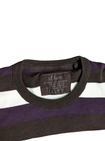 Vintage Striped S.Oliver Crewneck Sweater - Crewneck View