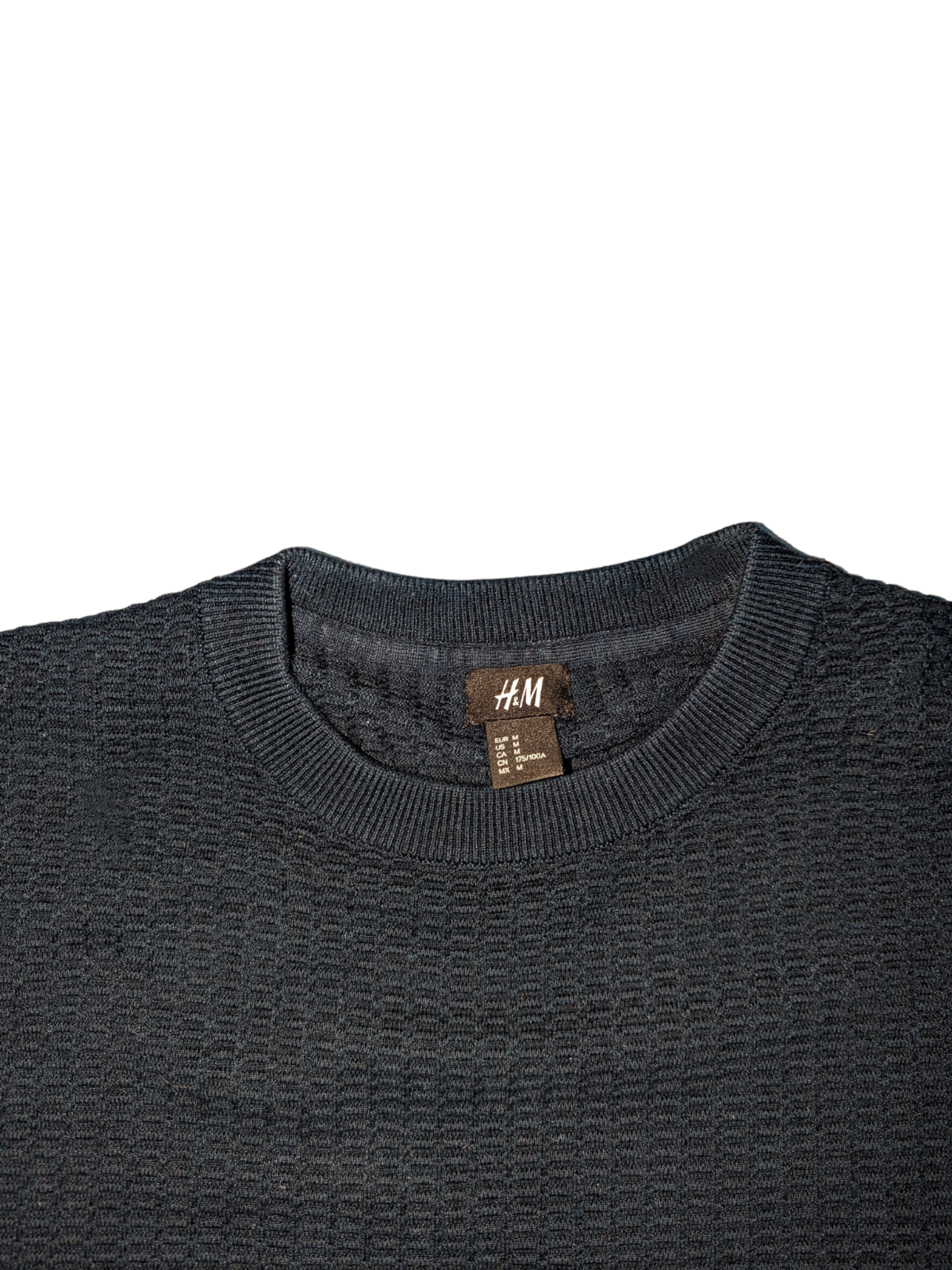 Vintage Charcoal Grey H&M Sweater - Tag View