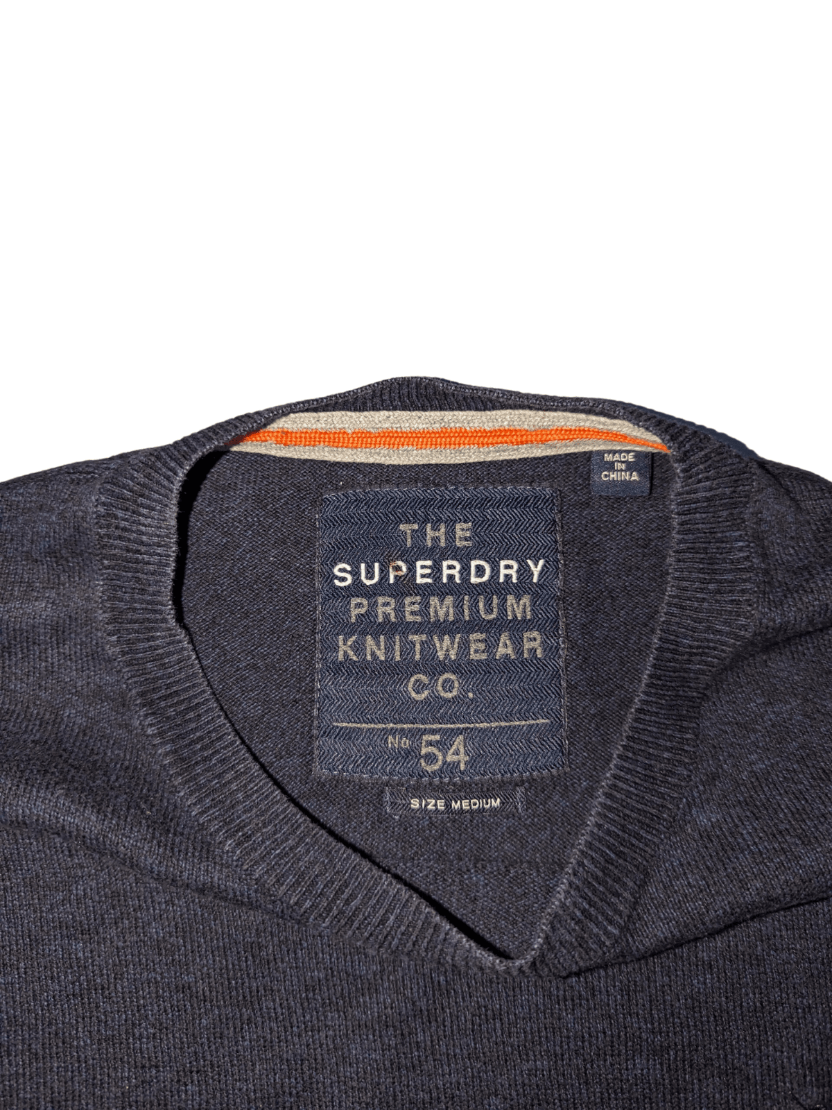 Charcoal Grey Superdry Sweater - Tag