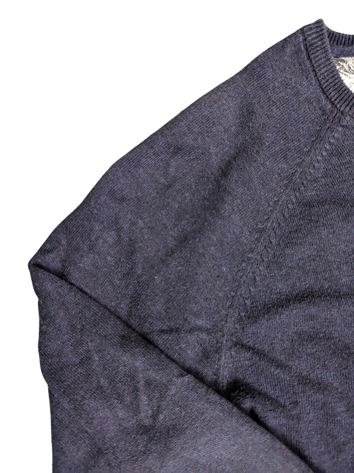 Vintage Navy Blue Pull & Bear Sweater - Sleeve