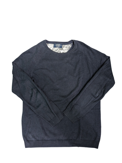 Vintage Navy Blue Pull & Bear Sweater - Front View