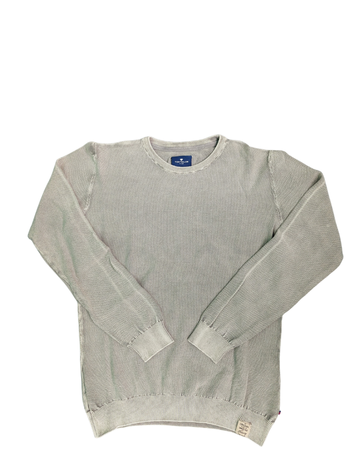 Vintage Warm Grey Tom Tailor Crewneck Sweater - Front View