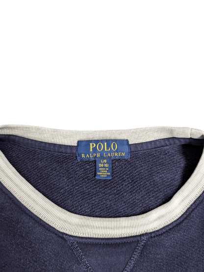 Vintage Navy Blue Ralph Lauren Sweatshirt - Tag View