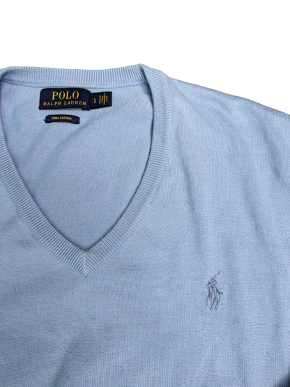 Vintage Cloudy Blue Ralph Lauren Sweater - Logo