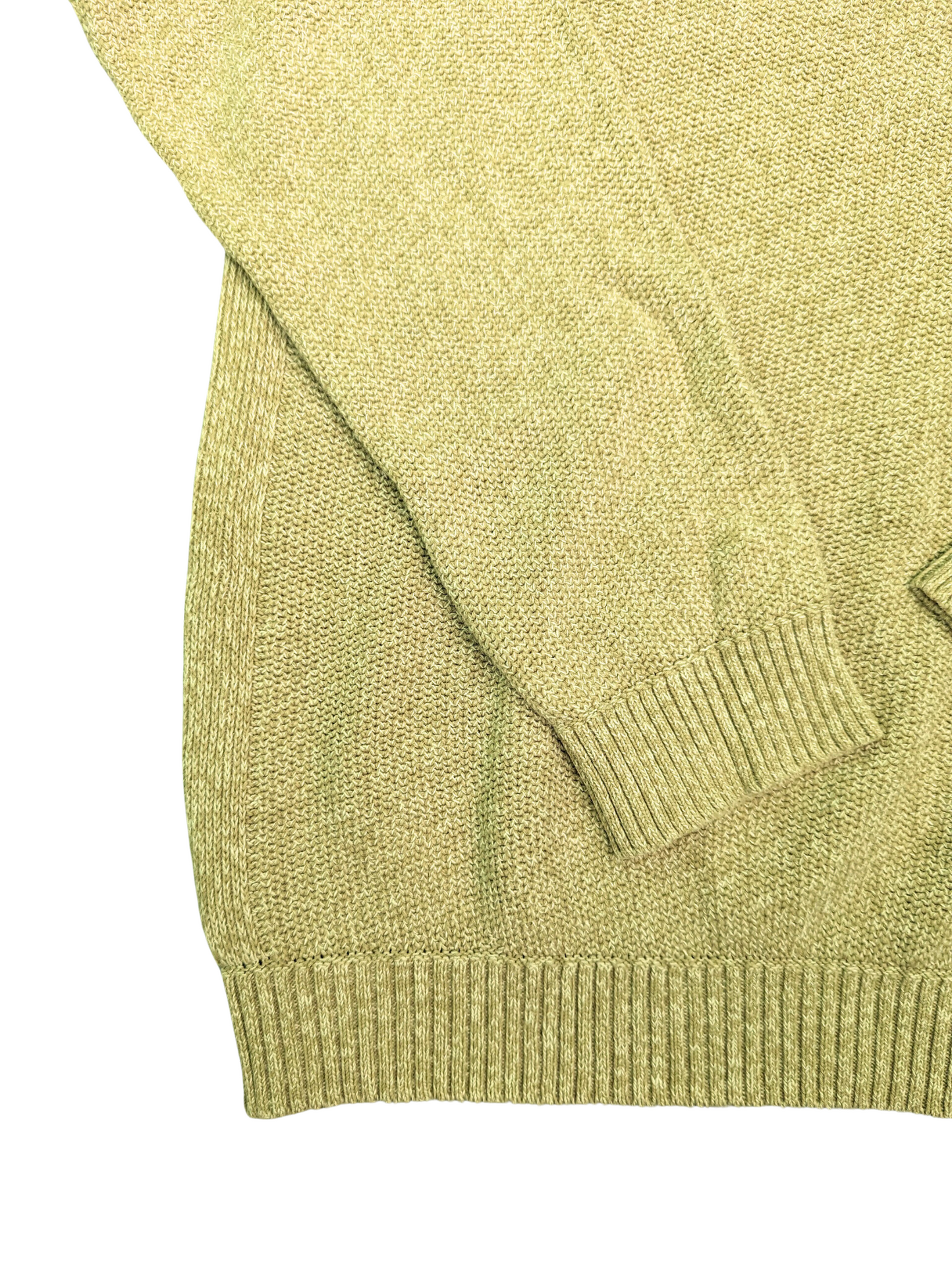 Vinatge Linen Khaki Zara Sweater - Sleeve