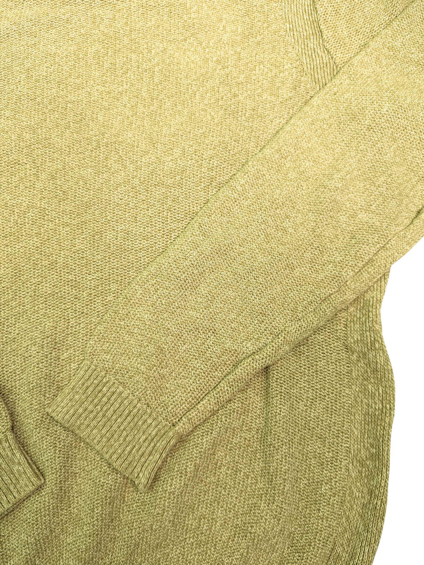 Vinatge Linen Khaki Zara Sweater - Sleeve 2