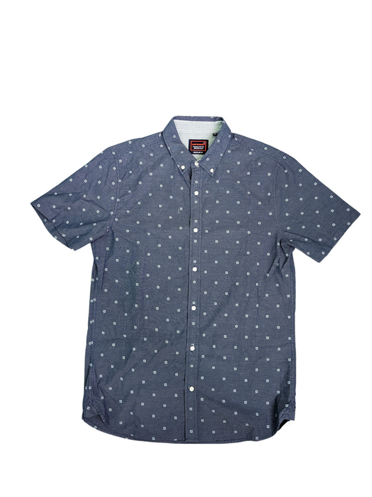 Vintage Classic Shoreditch Print Short Sleeve Superdry Shirt - Front View