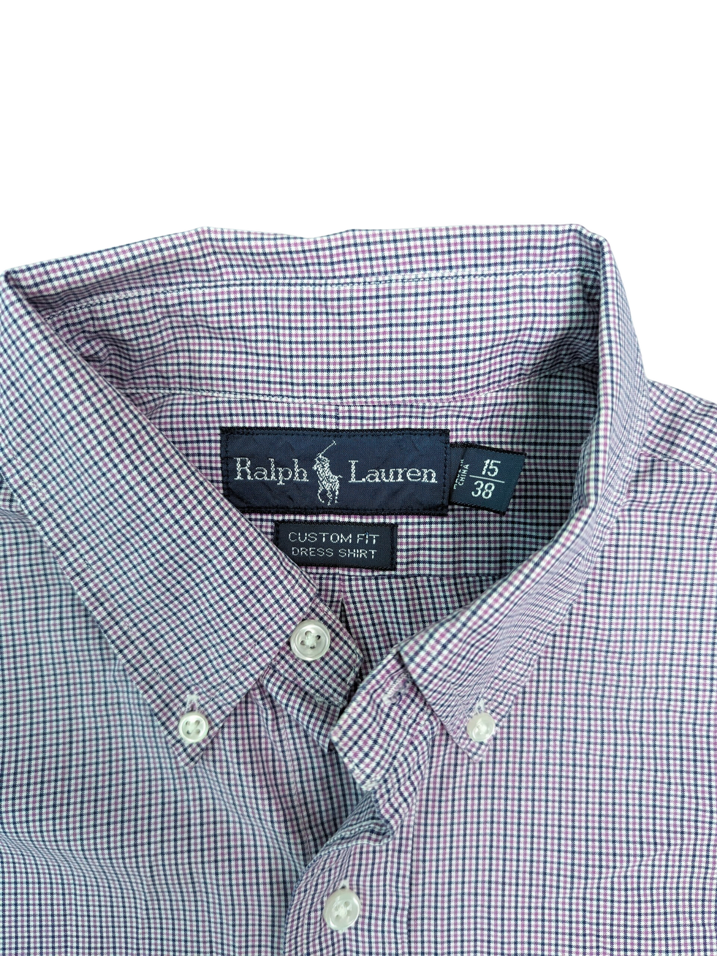 Custom Fit Ralph Lauren Long Sleeve Shirt - Collar