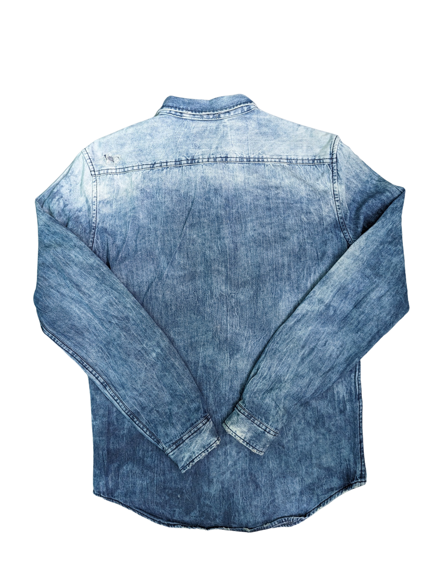 Vintage Denim Zara Long Sleeve Shirt - Back View