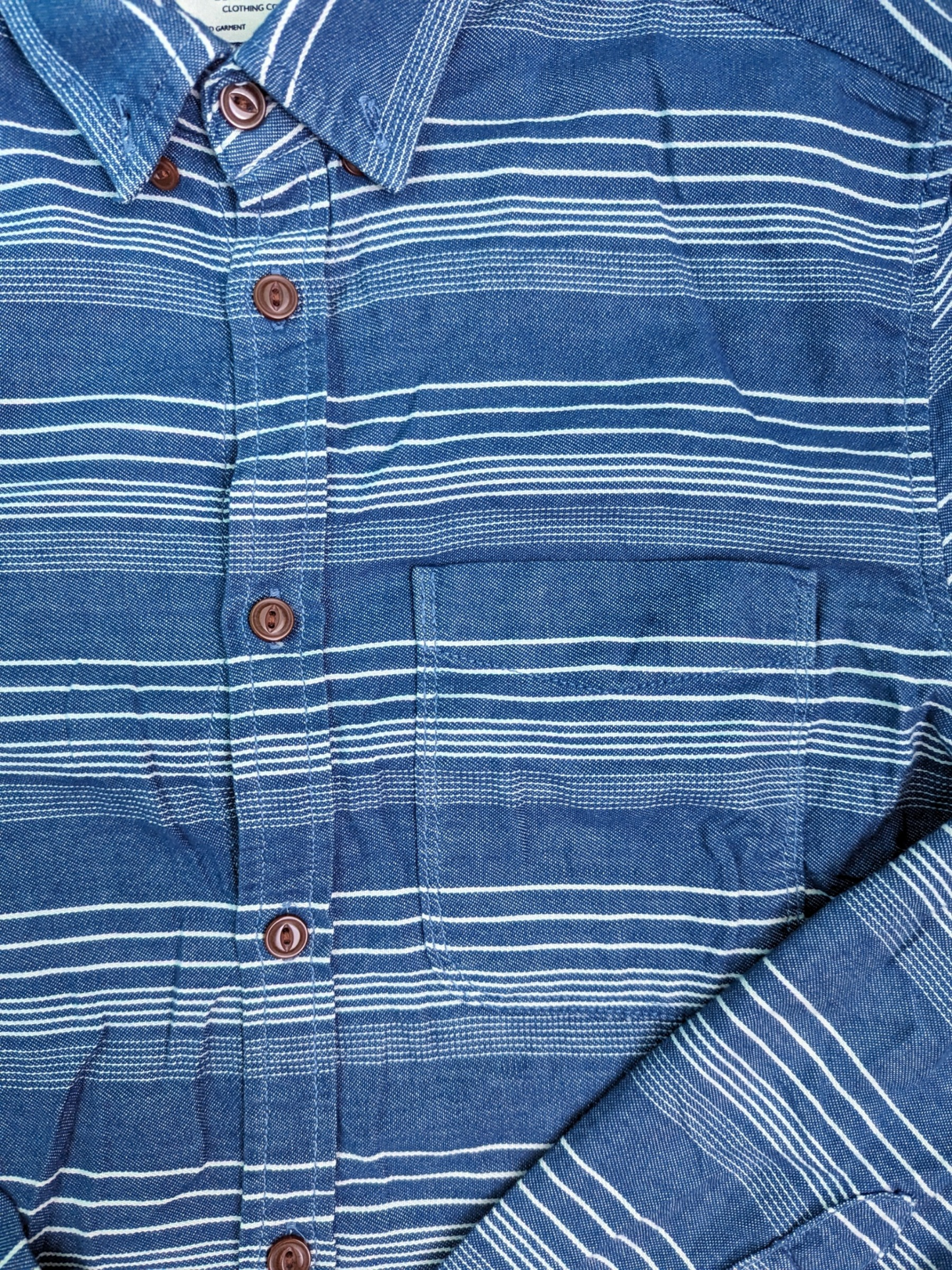 Vintage Blue Jack & Jones Long Sleeve Shirt - Pocket