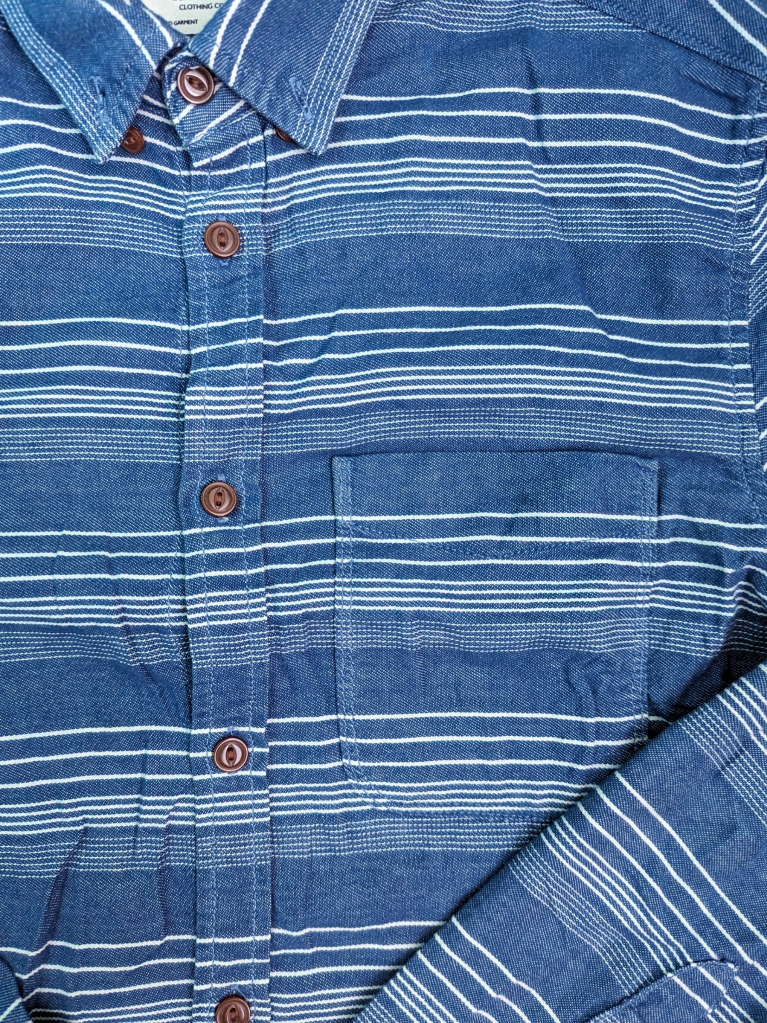 Vintage Blue Jack & Jones Long Sleeve Shirt - Pocket