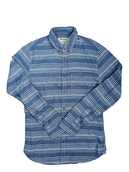 Vintage Blue Jack & Jones Long Sleeve Shirt - Front View