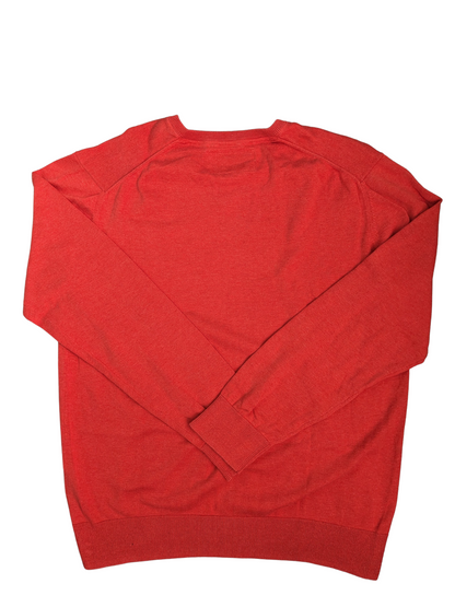 Vintage Red Marc O'Polo V-Neck Sweater - Back View