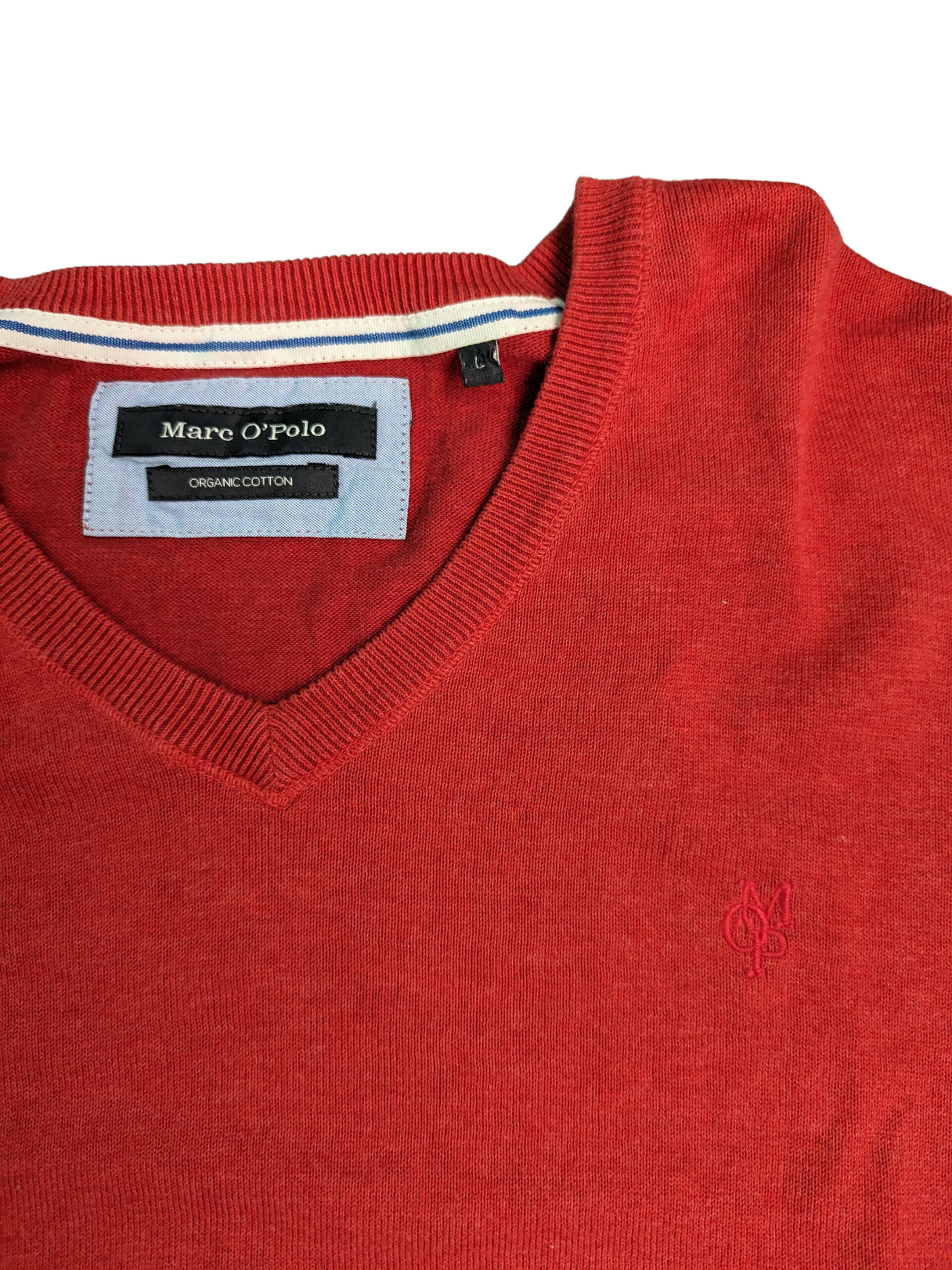 Vintage Red Marc O'Polo V-Neck Sweater