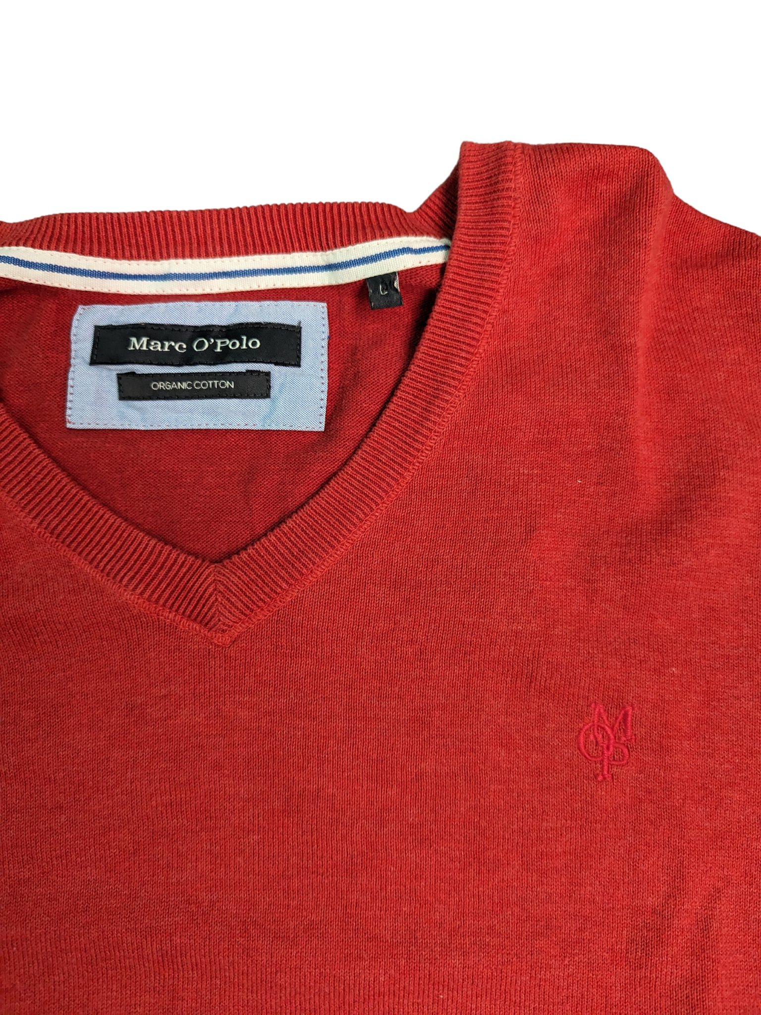 Vintage Red Marc O'Polo V-Neck Sweater