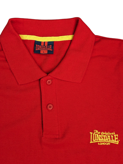 Vintage Lonsdale Short Sleeve Polo Shirt - Front View 2