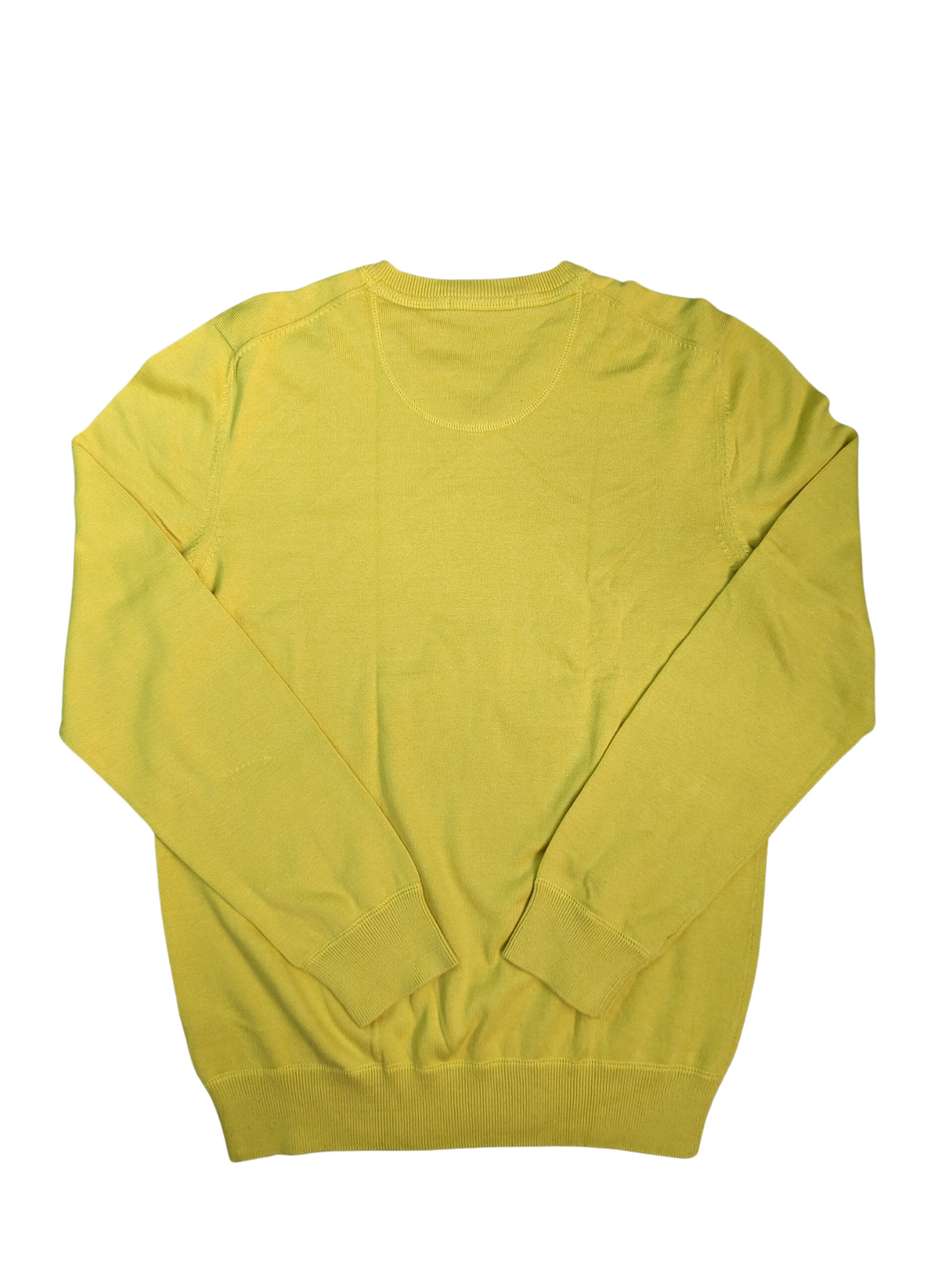 Vintage Yellow S.Oliver V-Neck Sweater - Back View