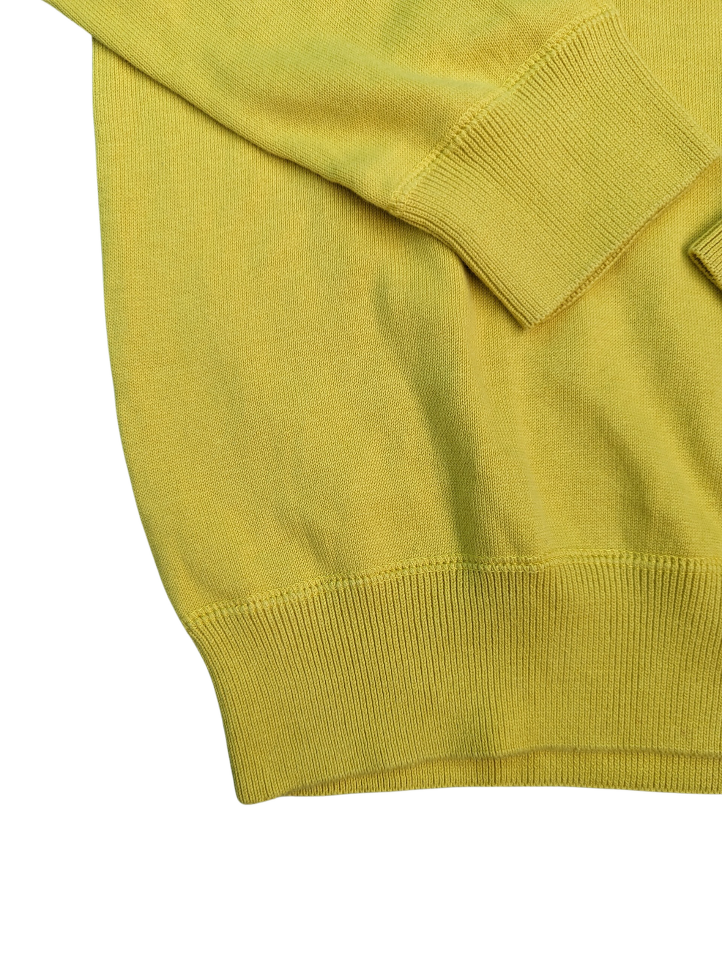 Vintage Yellow S.Oliver V-Neck Sweater - Sleeve