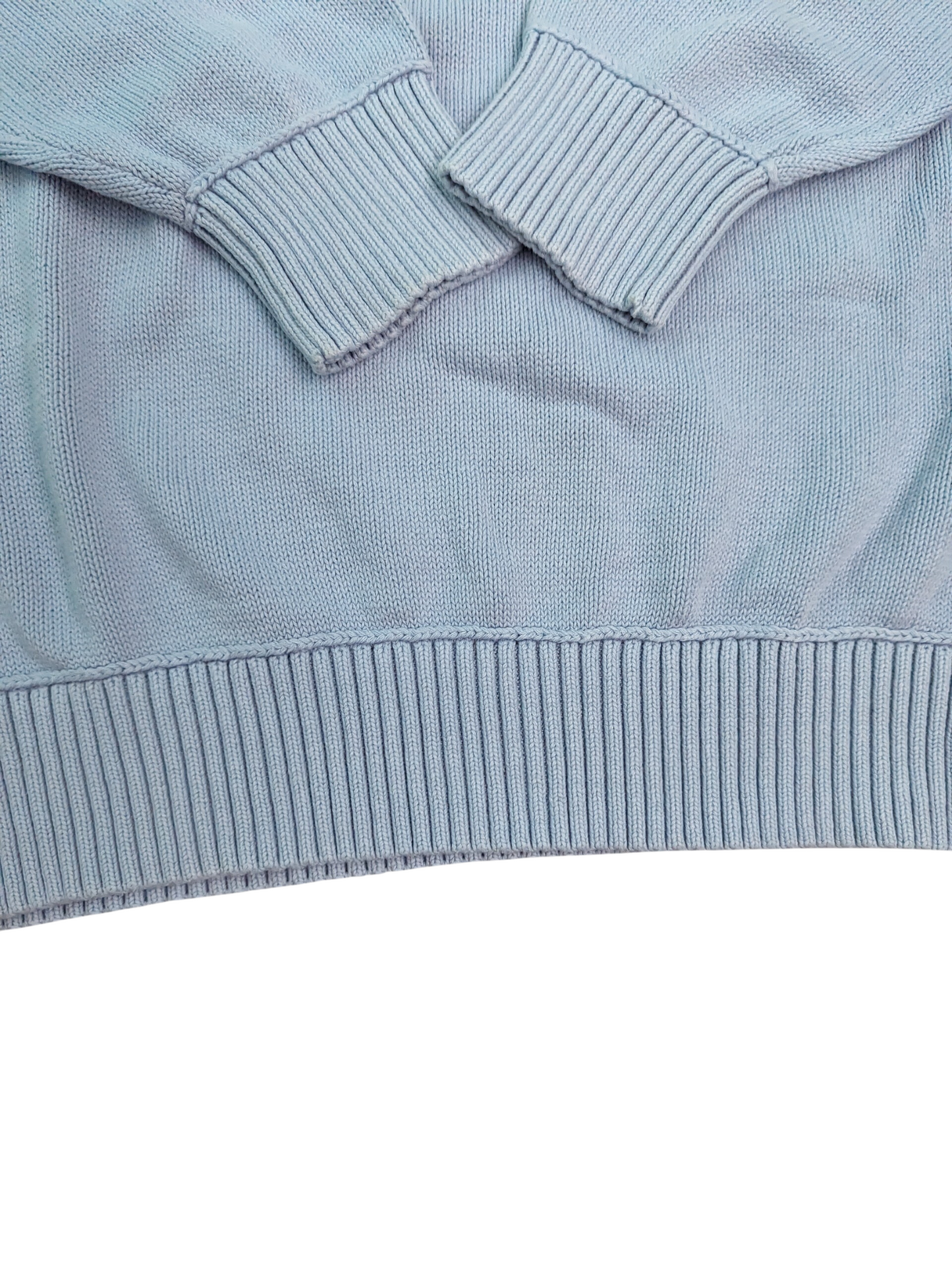 Vintage Pastel Blue S.Oliver Crewneck Sweater - Sleeves