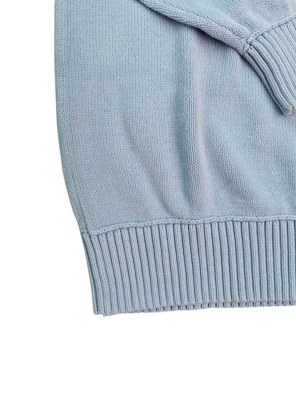 Vintage Pastel Blue S.Oliver Crewneck Sweater - Sleeve