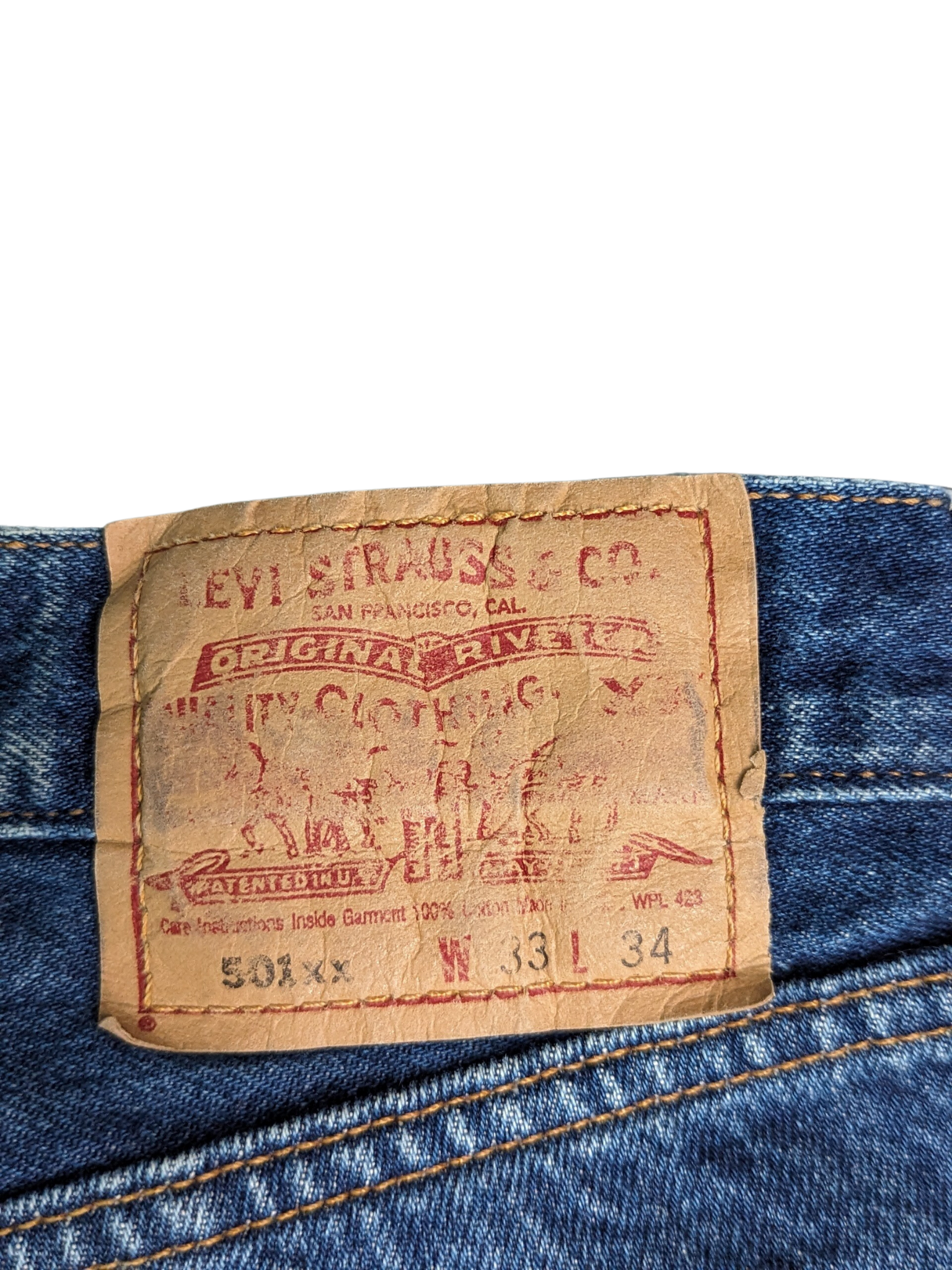 Vintage Levi's 502 Jeans - Label Closer Look