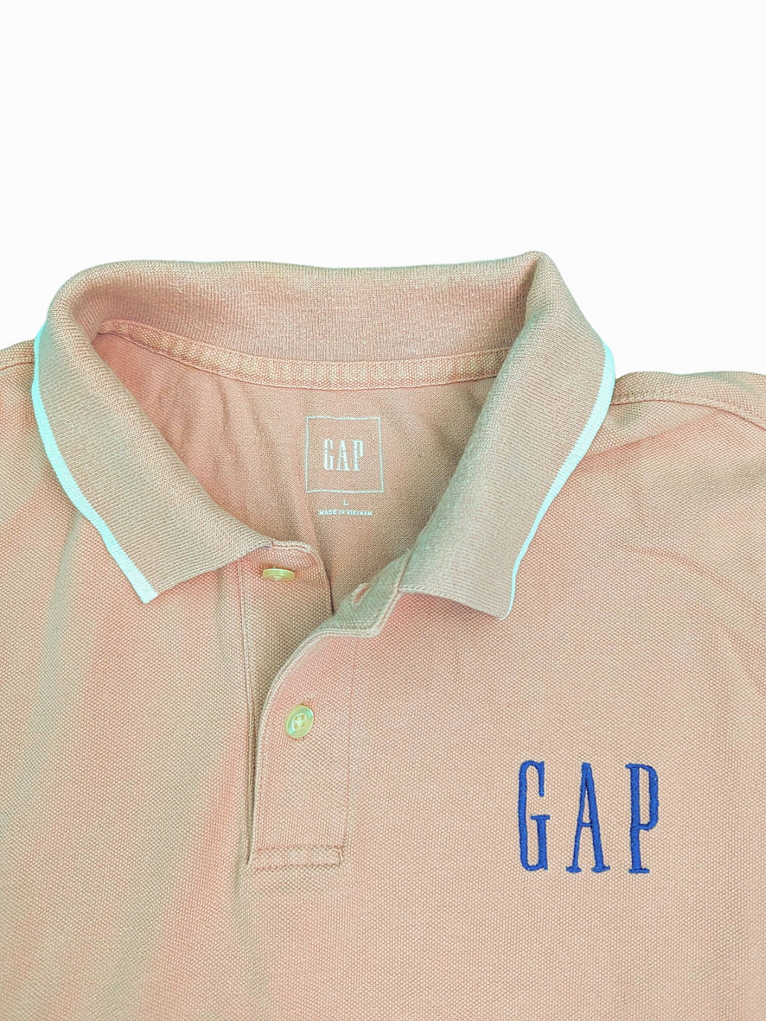 Vintage GAP Polo T-shirt Large - Polo Neck Collar