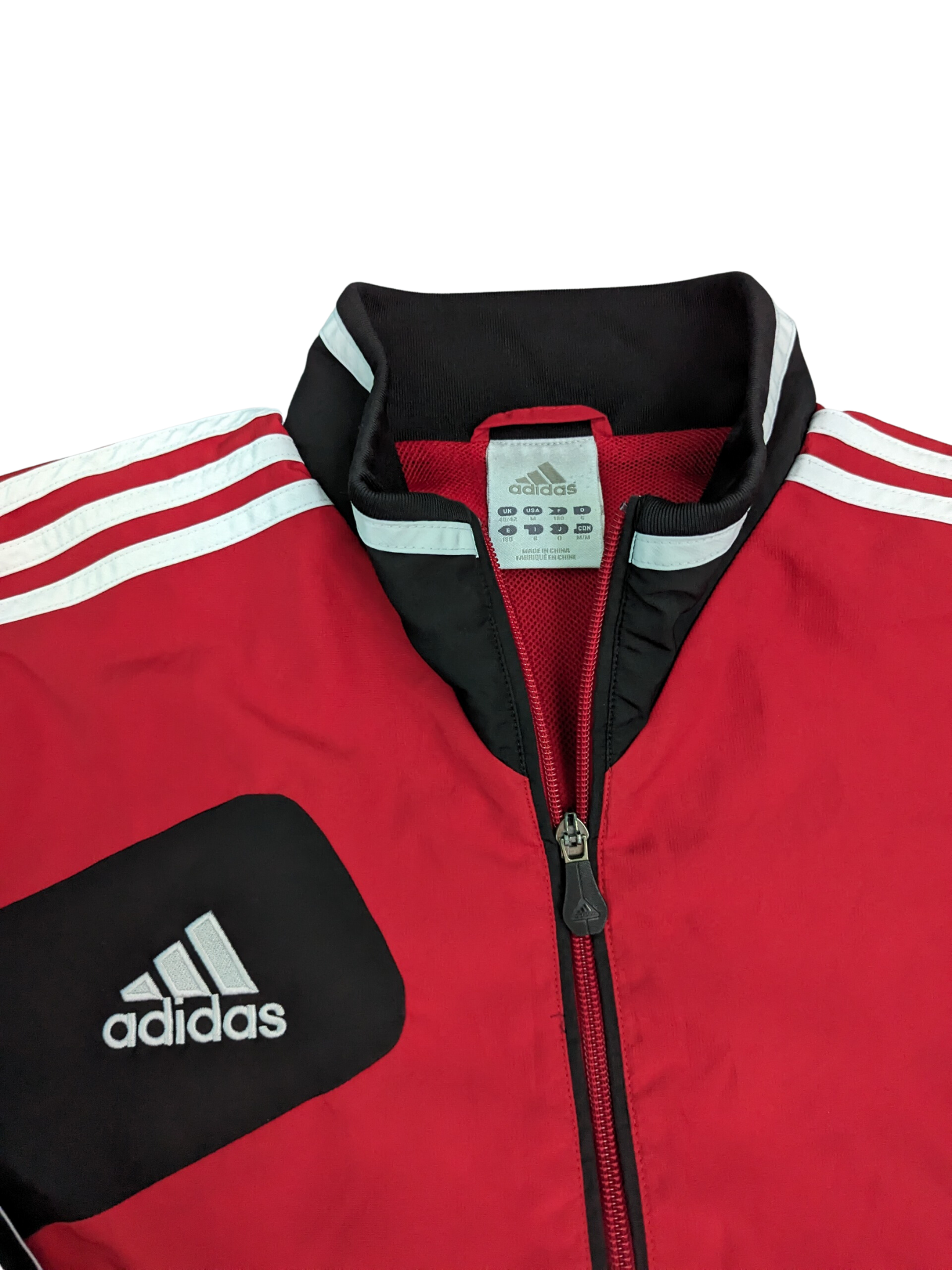 Vintage Adidas Track Jacket Medium - Collar View