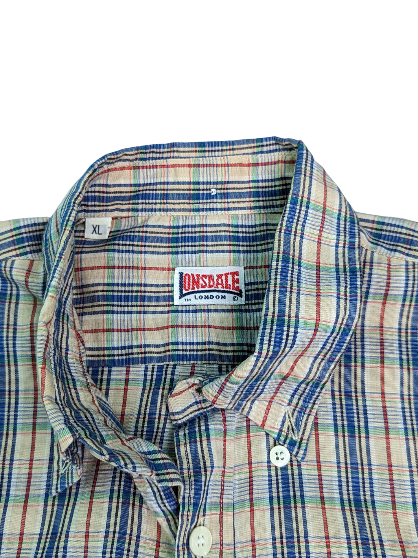 Vintage Lonsdale Short Sleeve Shirt XLarge - Collar