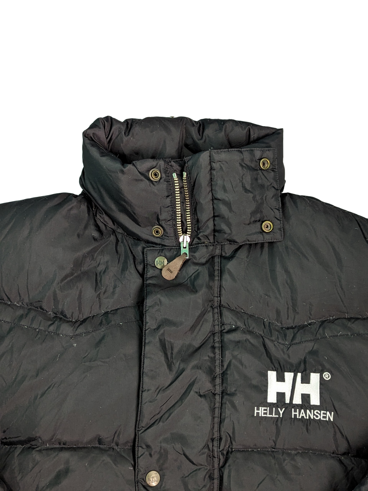 Vintage Helly Hansen Puffer Jacket Large - Collar Zipped Down