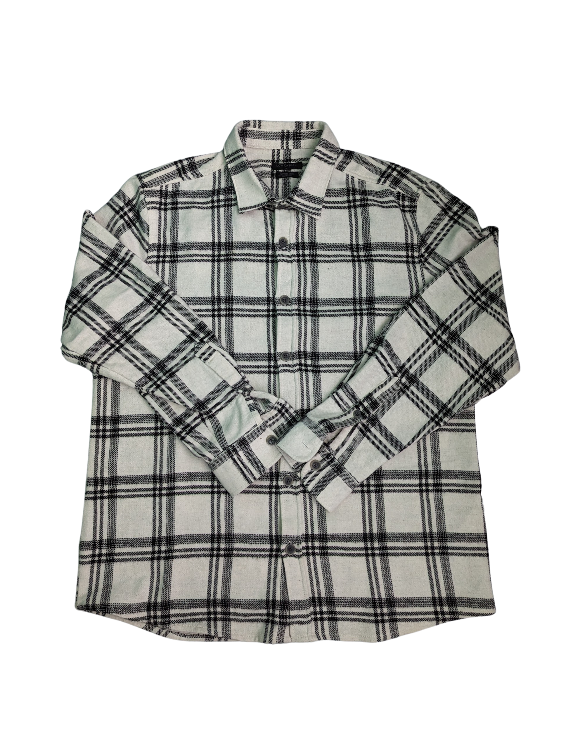 Vintage Plaid Shirt Large - Front View