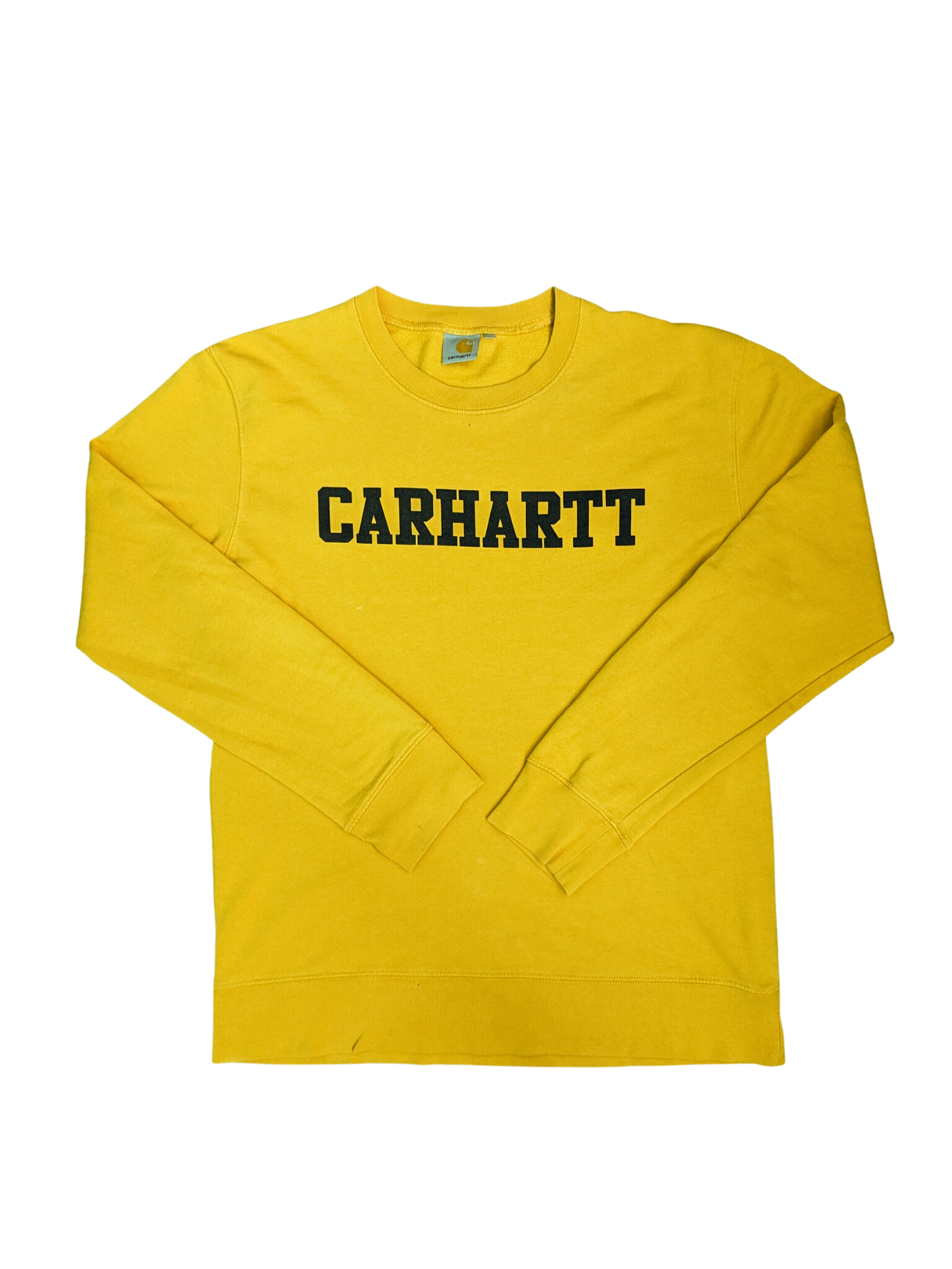 Vintage Yellow Carhartt Sweatshirt - Front View